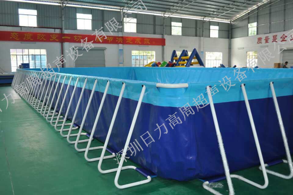 行走式帆布，支架泳池樣品